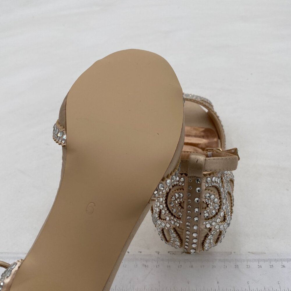 XYD Beige Rhinestone Sandals - Picture 6 of 8